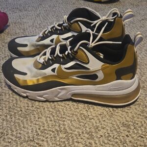 Nike Black and Gold Athletic Shoes